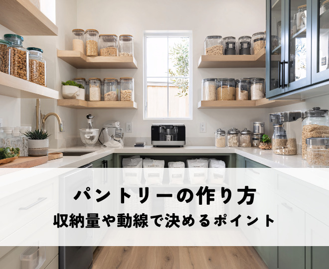 パントリーの作り方とは？収納量や動線で決めるポイントを解説