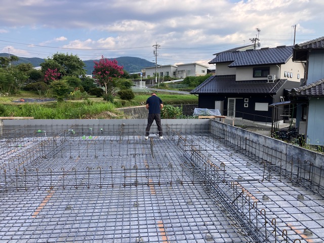 住宅の基礎を支える「配筋検査」を行いました