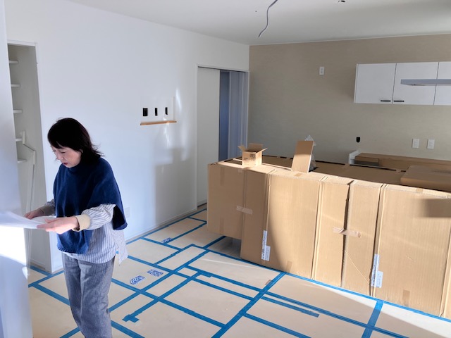 中津川の新築現場で 仕上がりチェックしました