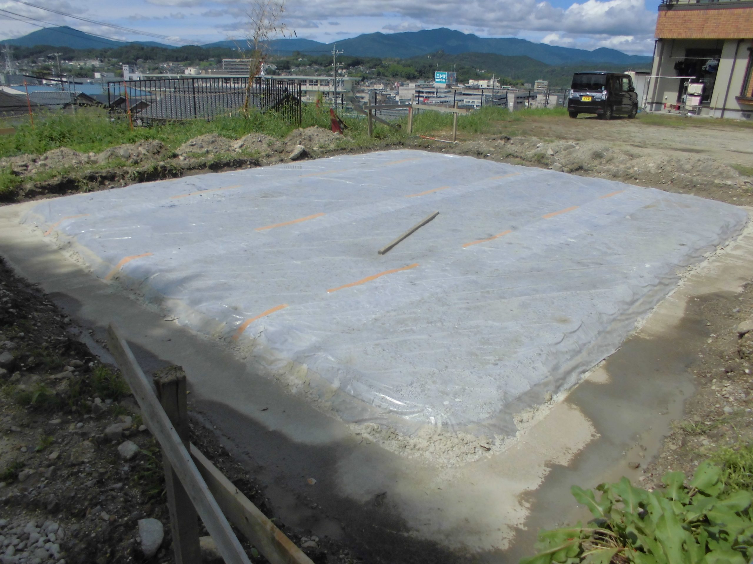 建売りの工事進捗