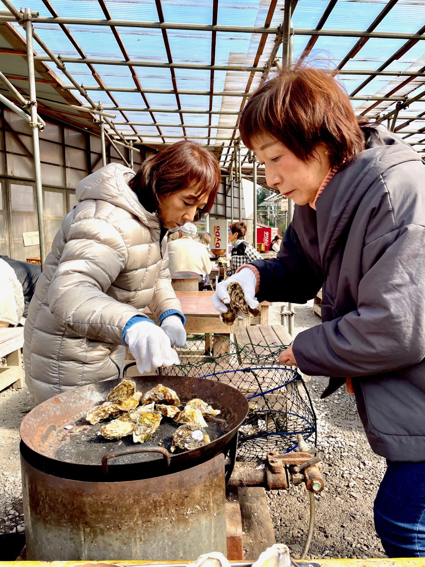 牡蠣小屋に行きました