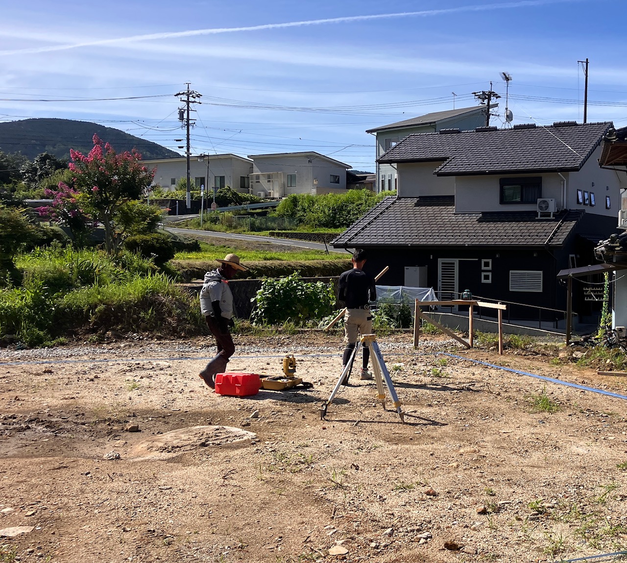中津川市下野で基礎工事スタート｜暑さ対策をしっかりと