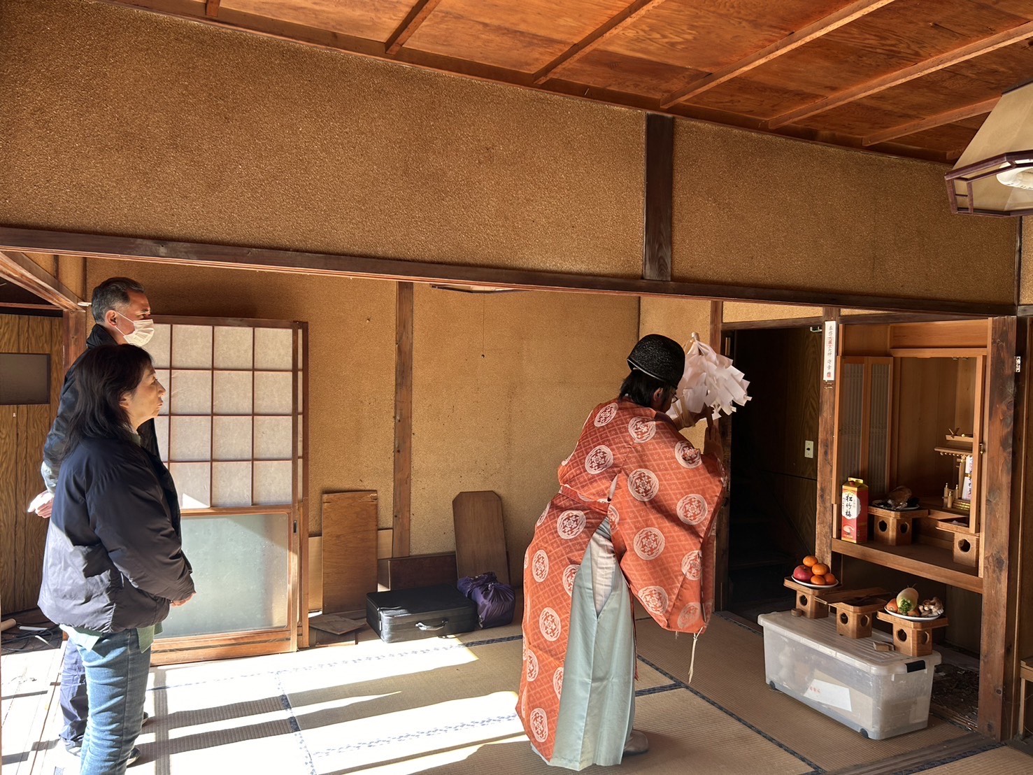 特別な吉日に心を整えて、解体前のお祓いを終えました！