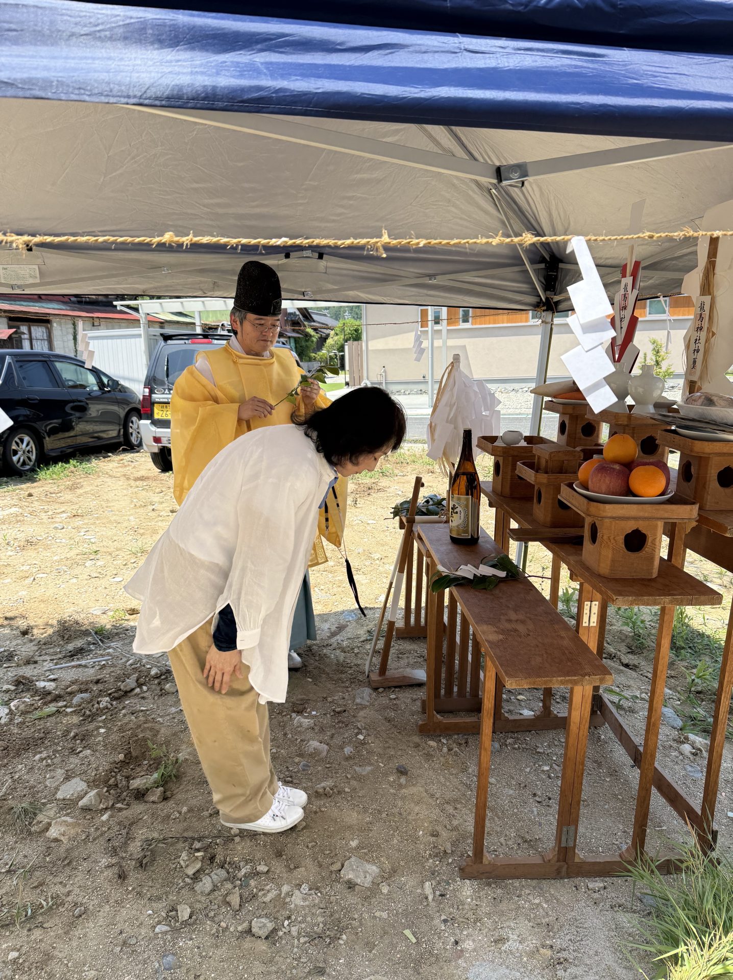 夏至の陽ざしの中で、2つの地鎮祭と新たなスタート!