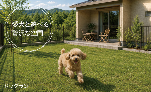 愛犬と遊べる贅沢な空間
ドッグラン