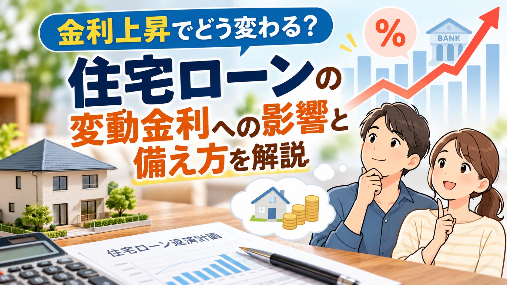 金利上昇で変動金利はどうなる？返済額ルールの落とし穴と家計を守る備え方